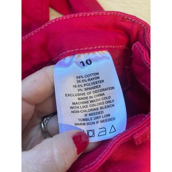 Celebrity Ace Fuschia Girls Pants, Size 10 - Picture 4 of 4